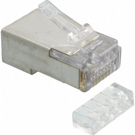 Molex Connecteur modulaire, Cat6, connecteur RJ45, 1 x 1 (port), 8P8C, Cat6, montage sur câble 44915 (1/2)