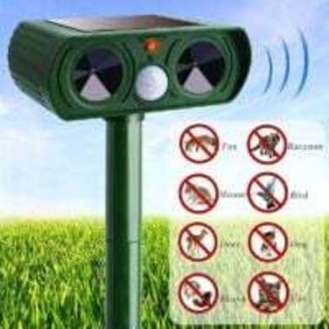 Enowelir Repulsif Ultrason Solaire Exterieur pour Chats et Animaux Nuisibles avec Sensibilité et Fréquence Réglables Protecteur de Jardin (1/4)