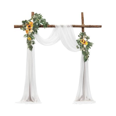 Kit Fleurs Artificielles pour Arche de Mariage avec 2 Bouquets (1/5)