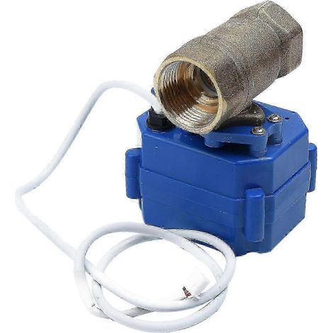 Vanne à bille motorisée électrique en laiton DN20 G3/4, 12 V CC, pour autoroute (1/5)