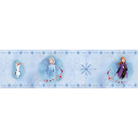 Frise de papier peint adhésive La Reine des neiges - 14 x 500 cm de Disney (1/2)