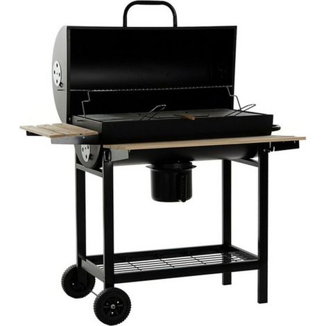 Barbecue Acier Bois 108X71X103 Noir (1/5)