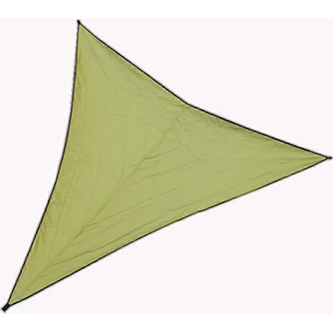 Bâche triangulaire imperméable et pare-soleil pour tente, abri de plage, auvent avec corde de 2 m et sac de rangement, idéale pour le camping et les pique-niques. Imperméable.
