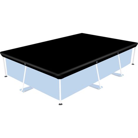 Sollbry Cubierta de piscina rectangular para estructuras elevadas, protector resistente para piscinas de estructura rectangular (1/2)