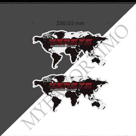 Pour Kawasaki Versys 300 400 650 1000 Versys-x 250 : Kit de protection de réservoir, pare-brise, autocollants pour genoux, déflecteur de vent (2 pièces) - VERSYS (1/5)