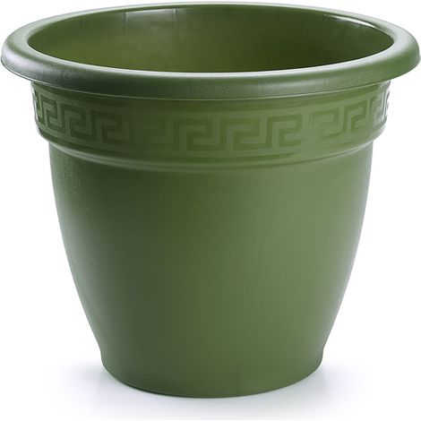 MACETA REDONDA 18X18X13 CM VERDE
