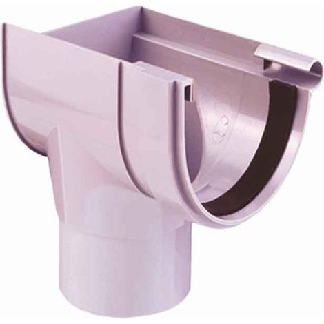 Bajada Exterior Izquierda Gris PVC Canalón Ferroplast  Canalon: 25Ø