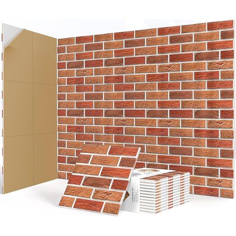 Self-Adhesive Acoustic Panels, Brick Soundproofing Panels, Acoustic Wall Panels for Recording Studios, Playroom, Home, Office, 30x30x1cm (1/3)