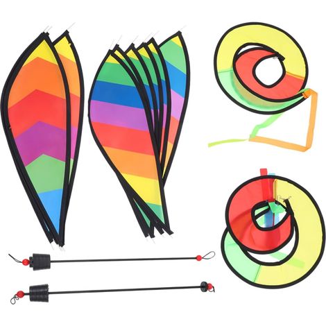 2pcs Colorful Fabric Hot Air Balloon Hanging Decorations, Rotating and Easy to Install for Balcony or Window, Original Outdoor Decoration (1/5)
