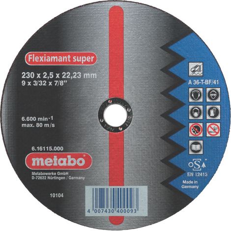 Acciaio Flexiamant Super 230x2.5x22.23. Disco di separazione VPE: 25
