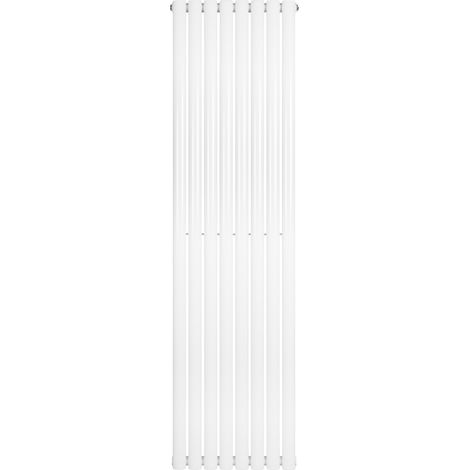 Radiatore Verticale Design Ovale Colonna Singola Bianco 1800x480 mm