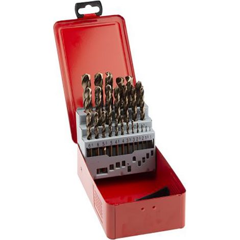 Coffret de forets RS PRO HSS-E Cobalt 1mm à 13mm, 25 pièces ( Prix pour 1 Jeu ) (1/3)