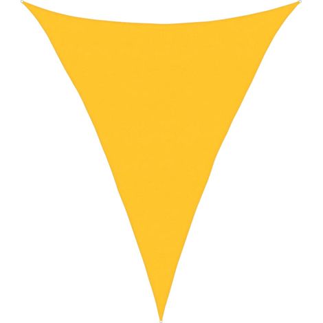 Maison Exclusive - Voile d'ombrage 160 g/m² triangulaire jaune 5x6x6 m PEHD (1/5)