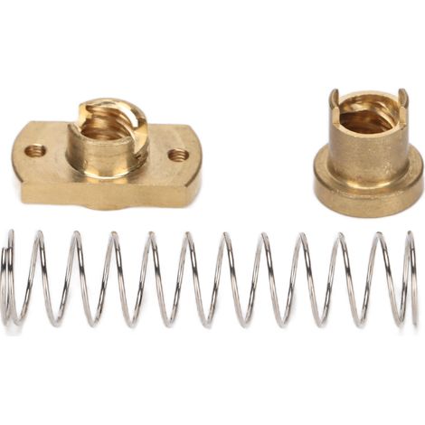Écrou en laiton pour vis T8, pas de 8mm, haute précision pour imprimante 3D, accessoire de fraisage CNC, fonctionnement fluide.