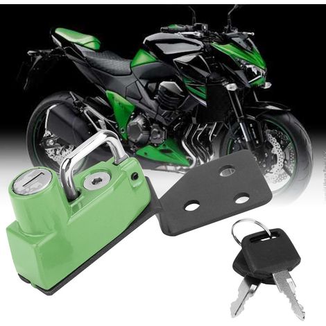 Antivol de casque en alliage d'aluminium, compatible avec Kawasaki Z800 ZR800 (vert) (1/4)
