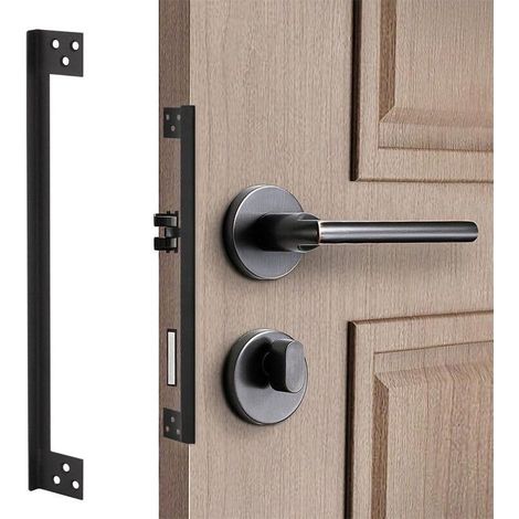 pièce de protection de loquet de porte en acier inoxydable pour portes extérieures Conception de couvercle de serrure Sécurité et fonctionnalité pour portes battantes (1/4)