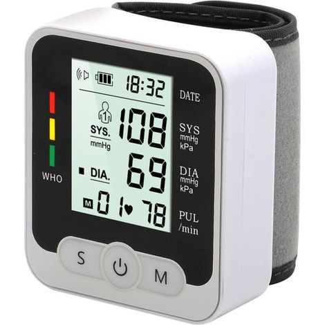 Tensiomètre Brassard de Tension Artérielle Numérique Automatique pour Usage Domestique, Grand écran LCD, Mémoire de Lecture, Mallette de Transport Portable Incluse (1/5)