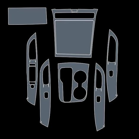 Lot de 8 films de protection de peinture pour Tucson NX4 2022 2023 PPF Precut 8,5 ml - Film de protection de peinture en TPU HD - Protection contre les rayures - Accessoire intérieur (1/4)