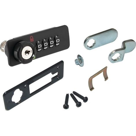 Juego de cerradura de palanca KICCO S izquierda 12.5-22mm con código numérico BMB
