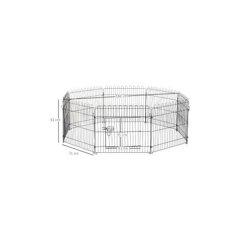 Parc à chiots flexible avec espace sécurisé et montage facile, disponible en 5 tailles pour maison jardin et terrasse (1/5)