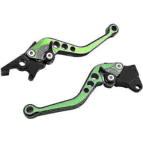 Levier de frein et d'embrayage CNC long/court pour moto, compatible avec Suzuki GSX-R600, GSX-R750, GSX-R1000 (2005-2010) (vert) (1/5)