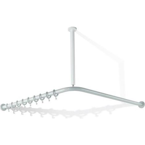 Tringle à rideau SERIE 801 d: 33mm 800x800mm. 16 Anneau vert pomme