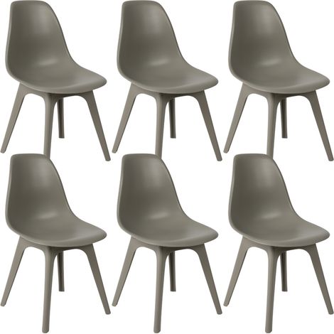 Pack de 6 Sillas de Comedor Nórdicas Aroa en Polipropileno para I (1/5)