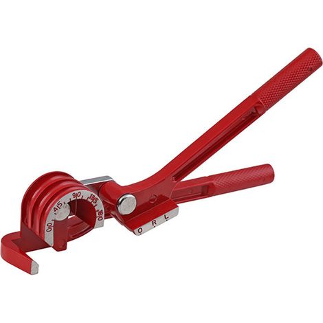 Rohrbiegezange für 180 Grad für 1/4", 5/16" und 3/8" Kupfer, Aluminium, Edelstahl, Silber, Rot