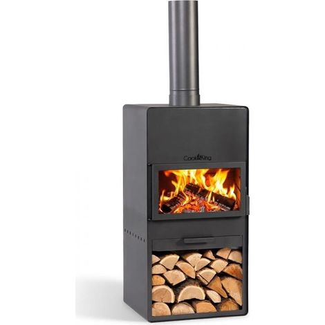 Cheminée extérieure acier robuste VENTO grille incluse CookKing PACK-111501DG (1/3)