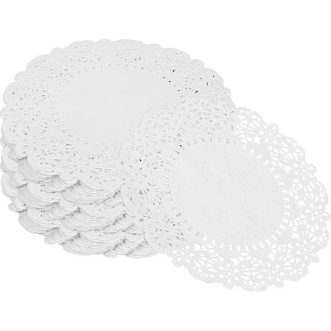 Napperons en papier absorbant blanc pour la cuisson, 140 feuilles rondes (1/5)