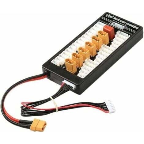 BARKBUSTERS Chargeur de batterie Lipo XT60 T-Bug 2-6S Plaque de carton de charge équilibrée parallèle avec planche à chargement équilibré parallèle parallèle (1/4)