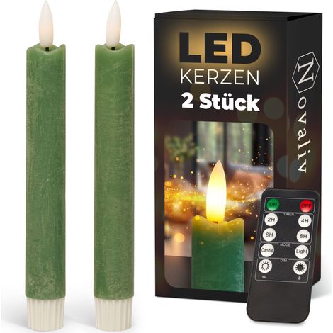 2x Novaliv LED-Kerze Echtwachskerzen (1/5)
