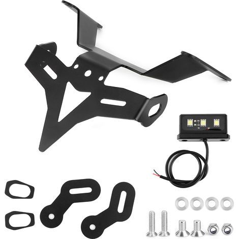 Support de plaque d'immatriculation éliminateur de garde-boue de moto avec LED adapté pour CB650R CBR650R 2019 – 2020 (1/5)