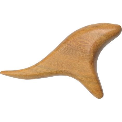 Masseur en bois 1 pièce, accessoire de massage, masseur de pieds, accessoire de physiothérapie, masseur automatique, facile à transporter (couleur bois brut) (1/5)