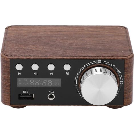 Mini amplificateur de puissance Bluetooth 5.0, amplificateur numérique stéréo hi-fi, 2 canaux, 50 W et 50 W avec entrée USB (1/4)