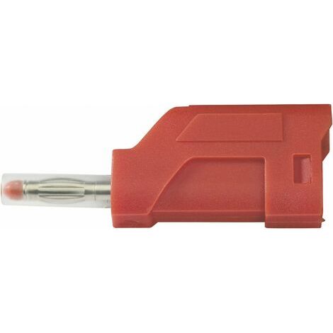 Fiche banane mâle Ø de la broche: 4 mm TRU COMPONENTS TC-R8-104 R 1587903 rouge 1 pc(s) (1/3)