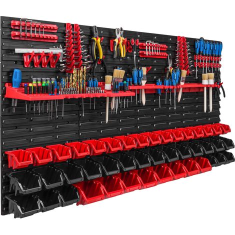 Pannello portautensili 156x78 cm, scaffale per officina/garage (1/5)
