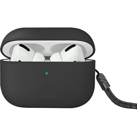 Étui en silicone UNIQ Lino pour AirPods Pro 2e génération (2022/2023) Gris/Gris cendré (1/5)
