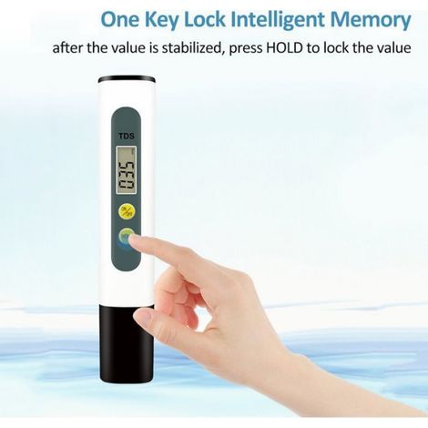 Testeur TDS - Plage De Mesure 0 À 9990 Ppm - Écran LCD - Stylo Testeur D'eau - ABS - 1 Pièce (1/5)