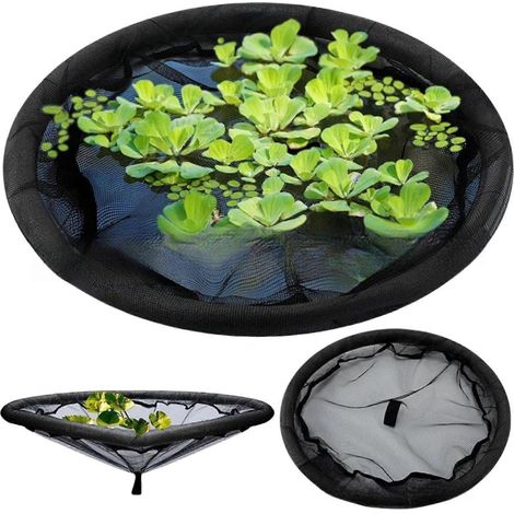 Filet de protection flottant rond de 61 cm (24 pouces) pour plantes de bassin afin de protéger les koïs des dommages filet résistant aux UV. (1/5)