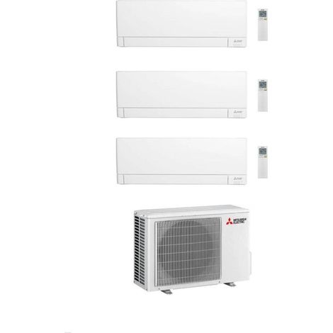 Mitsubishi Climatizzatore Trial Split Linea Plus MSZ-AY VGK 9+9+18 con MXZ-3F54VF Inverter R-32 Wi-Fi Classe A+++