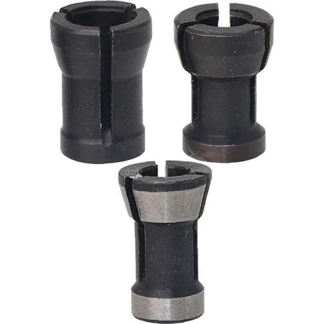 Oberfräsen-Spannzangen-Adapter, Fräser, Holzbearbeitung, Spannzangenklemmen, 3 Stück, Elektrowerkzeuge, Top-Qualität (1/5)