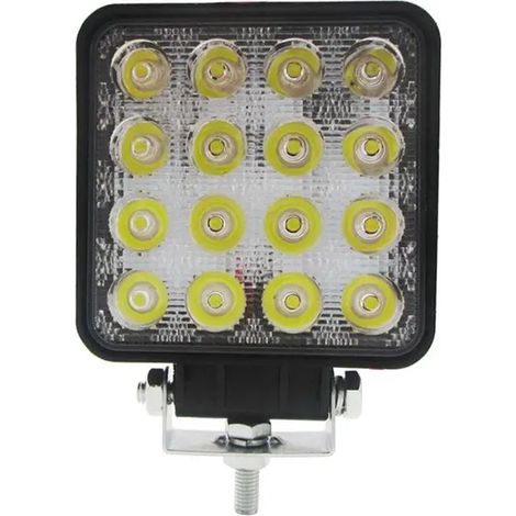 [JAMAIS UTILISÉ]Lampe de travail à faisceau carré LED 48W 6000k, 1 pièces, tracteur SUV camion 4WD 12V 24V (1/5)