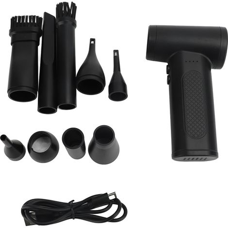 Souffleur d'air électrique multifonctionnel 110 000 tr/min, rechargeable, portable, dépoussiérage, idéal pour la maison, la voiture et l'industrie, 5 V 1,5 A (1/2)