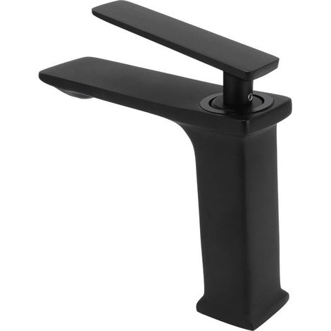 0 02 05 Mélangeur de lavabo, Robinet de Cuisine Noir résistant à la Corrosion pour Coiffeuse de Salle de Bain pour Salle de Bain et Toilettes(G9/6) (1/4)