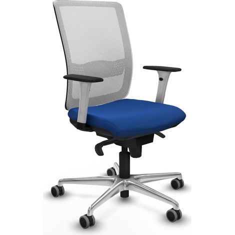 Sedia da ufficio piqueras y crespo Haches bianco schienale fisso supporto lombare (1/2)