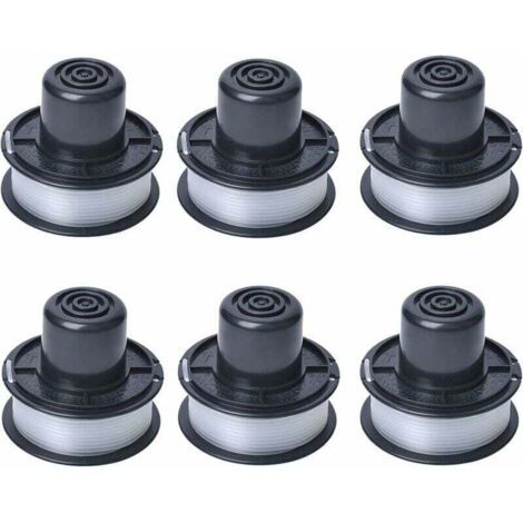 A6226 Bobine compatible avec les tondeuses automatiques Black and Decker Auftipp GL250 / GL310 / GL360 / GL360SB, cordon de 6 m, pack de 6 (1/5)