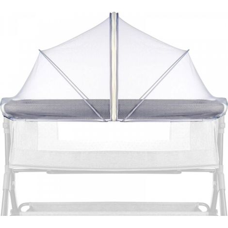 Moustiquaire pour berceau, anti-insectes, punaises de lit et chats, fermeture éclair à double sens, blanche (1/5)