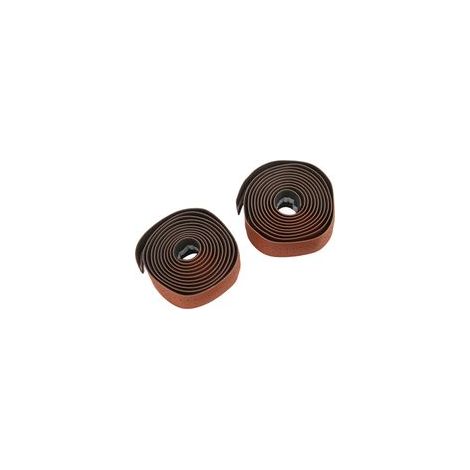 Paire de guidoline de vélo imperméable, antidérapante, en cuir PU, marron