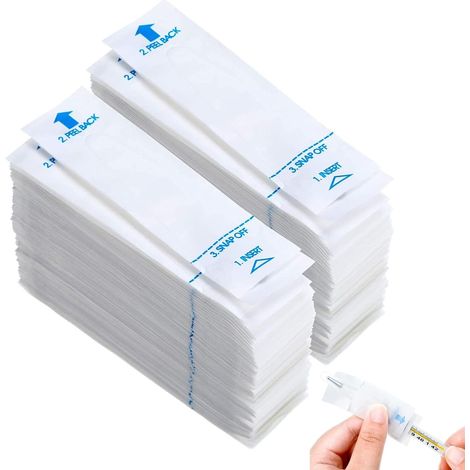 200 fundas desechables para sondas de termómetro digital. Fundas universales para termómetros electrónicos orales, axilares y rectales. (1/5)